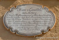  - Gedenktafel Franz von Cuvilles der Ältere
