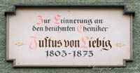 Gerhard Willhalm - Gedenktafel - Justus von Liebig