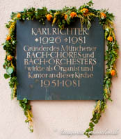 Gedenktafel - Karl Richter