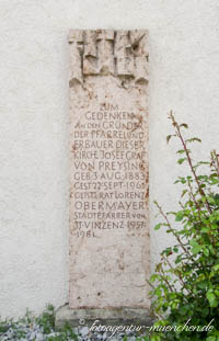 Gerhard Willhalm - Gedenkstein - Josef Graf von Preysing