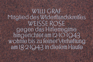 Gerhard Willhalm - Gedenktafel für Graf Willi
