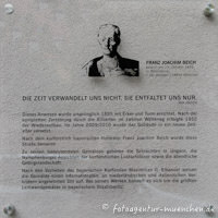 Gerhard Willhalm - Gedenktafel für Franz Joachim Beich