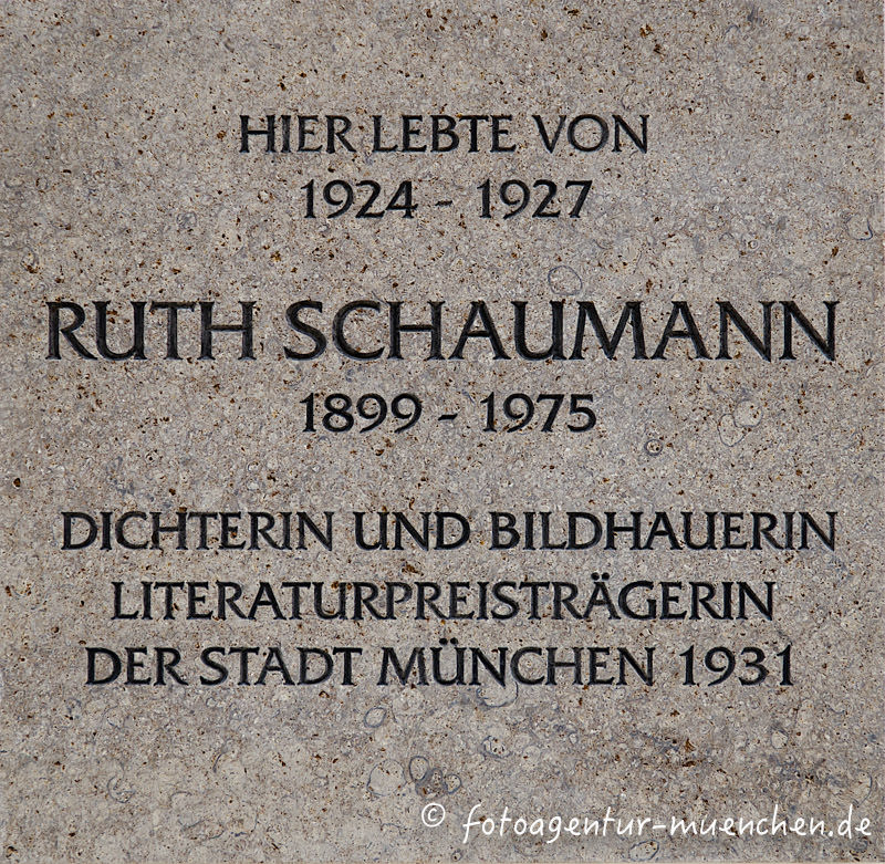 Gedenktafel für Ruth Schaumann