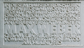 Gedenktafel für Max Weber