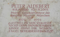 Gerhard Willhalm - Gedenktafel - Aldebert Peter
