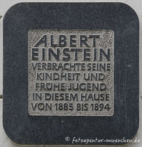 Gerhard Willhalm - Gedenktafel Albert Einstein