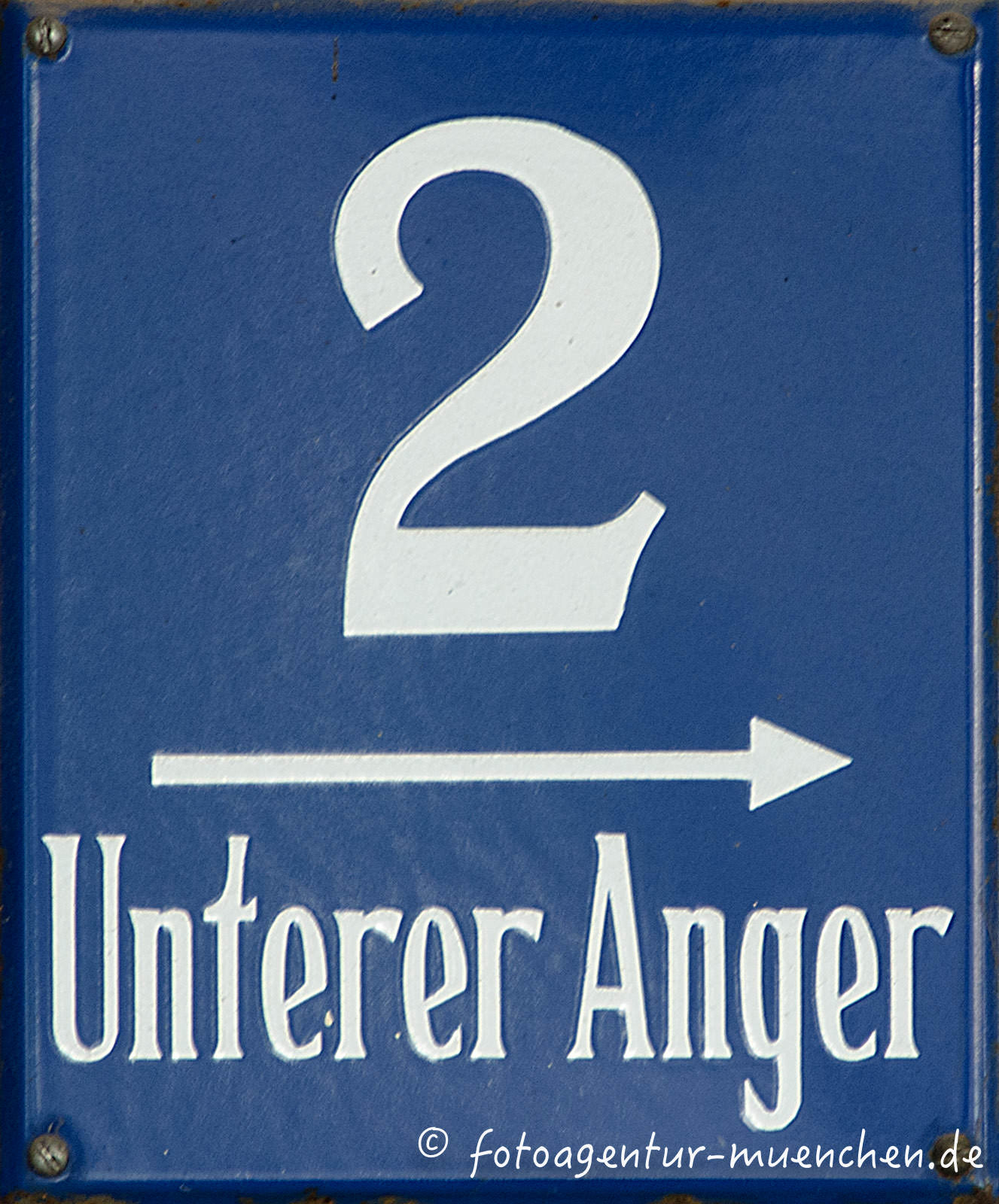 Hausnummer - Unterer Anger