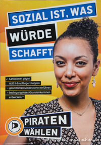 Gerhard Willhalm - Wahlplakat Landtagswahl - Piraten