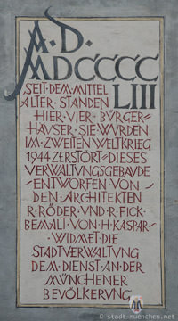 Gerhard Willhalm - Inschrift Stadtverwaltung
