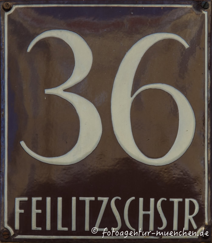 Hausnummer - Feilitzschstraße