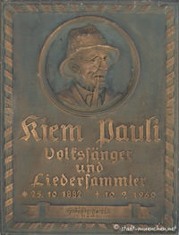 Gerhard Willhalm - Gedenktafel für Kiem Pauli