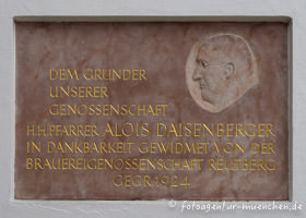 Gerhard Willhalm - Gedenktafel für Alois Daisenberger