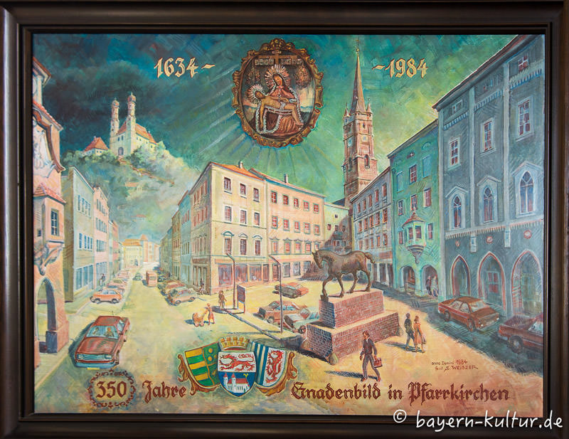 Votivbild in der Wallfahrtskirche Gartl