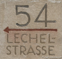  - Hausnummer - Lechelstraße