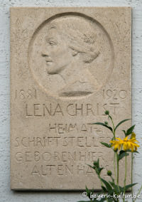  - Gedenktafel für Lena Christ