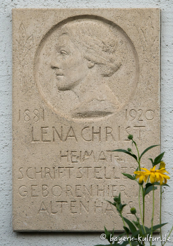 Gedenktafel für Lena Christ