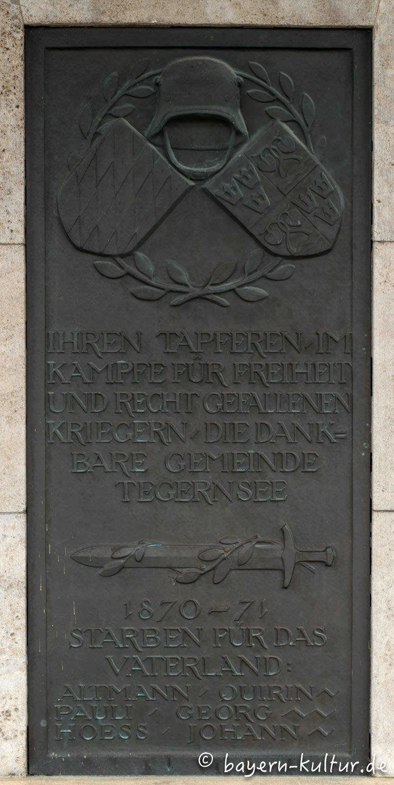 Kriegerdenkmal in Tegernsee