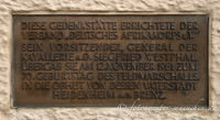 Gerhard Willhalm - Inschriftentafel am Rommel-Denkmal