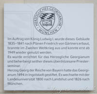 Gerhard Willhalm - Gedenktafel für das Georgianum