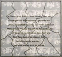  - Gedenktafel für die deportieren jüdischen Mitbürger