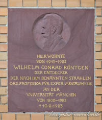 Gerhard Willhalm - Gedenktafel - Wilhelm Conrad Röntgen