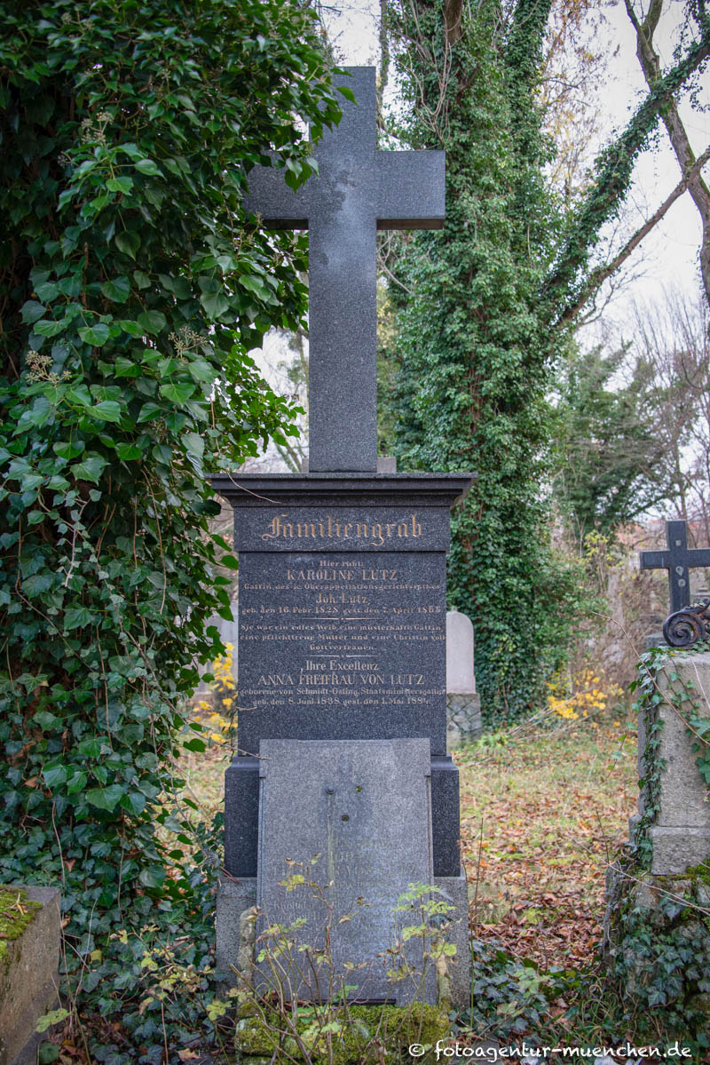 Grab - Johann Freiherr von Lutz
