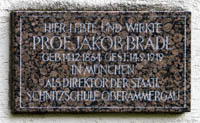 Gerhard Willhalm - Gedenktafel - Jakob Bradl