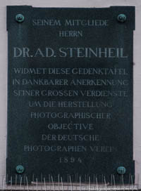 Gerhard Willhalm - Gedenktafel - Steinheil