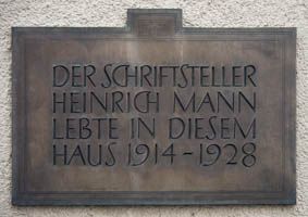  - Gedenktafel - Heinrich Mann