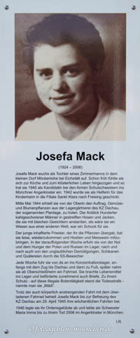  - Gedenkstele - Josefa Mack