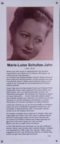  - Gedenkstele - Marie-Luise Schultze-Jahn