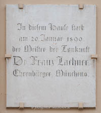 München - Gedenktafel -  Franz Lachner