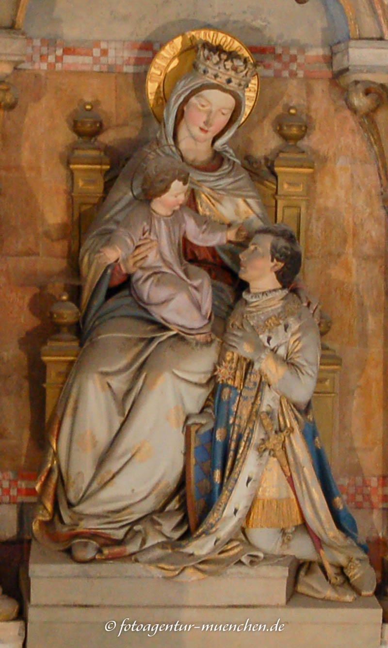 Maria mit Kind und König Ludwig II.