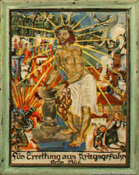 Votivtafel - Kriegsgefahr Steingaden