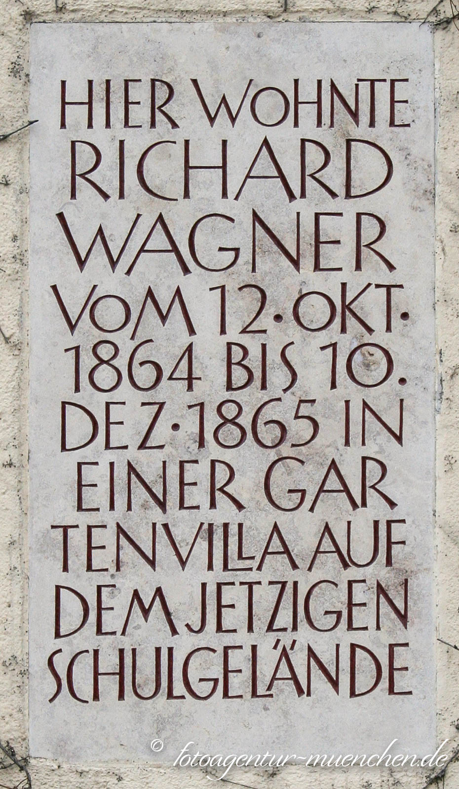 Gedenktafel für Richard Wagner