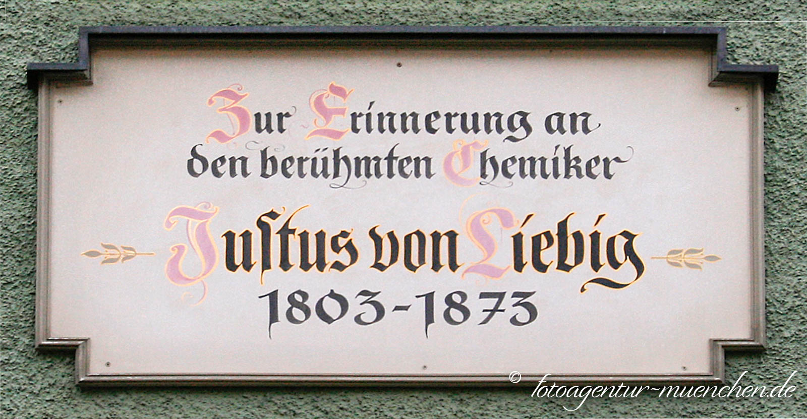 Gedenktafel - Justus von Liebig