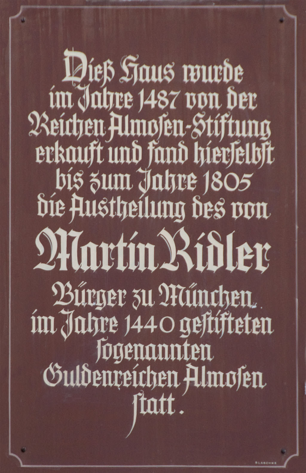 Gedenktafel - Martin Riedler