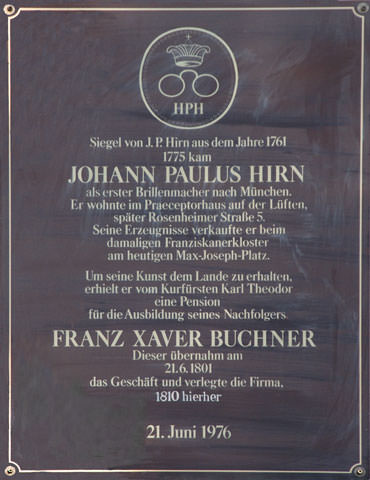 Gedenktafel - Johann Paulus Hirn