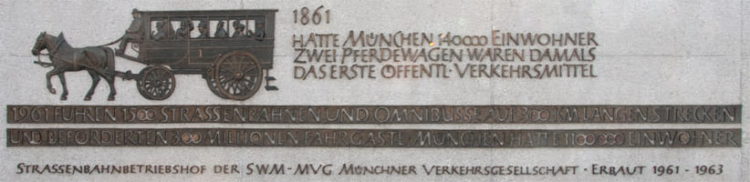 München - Denkmal - Pferdewagen
