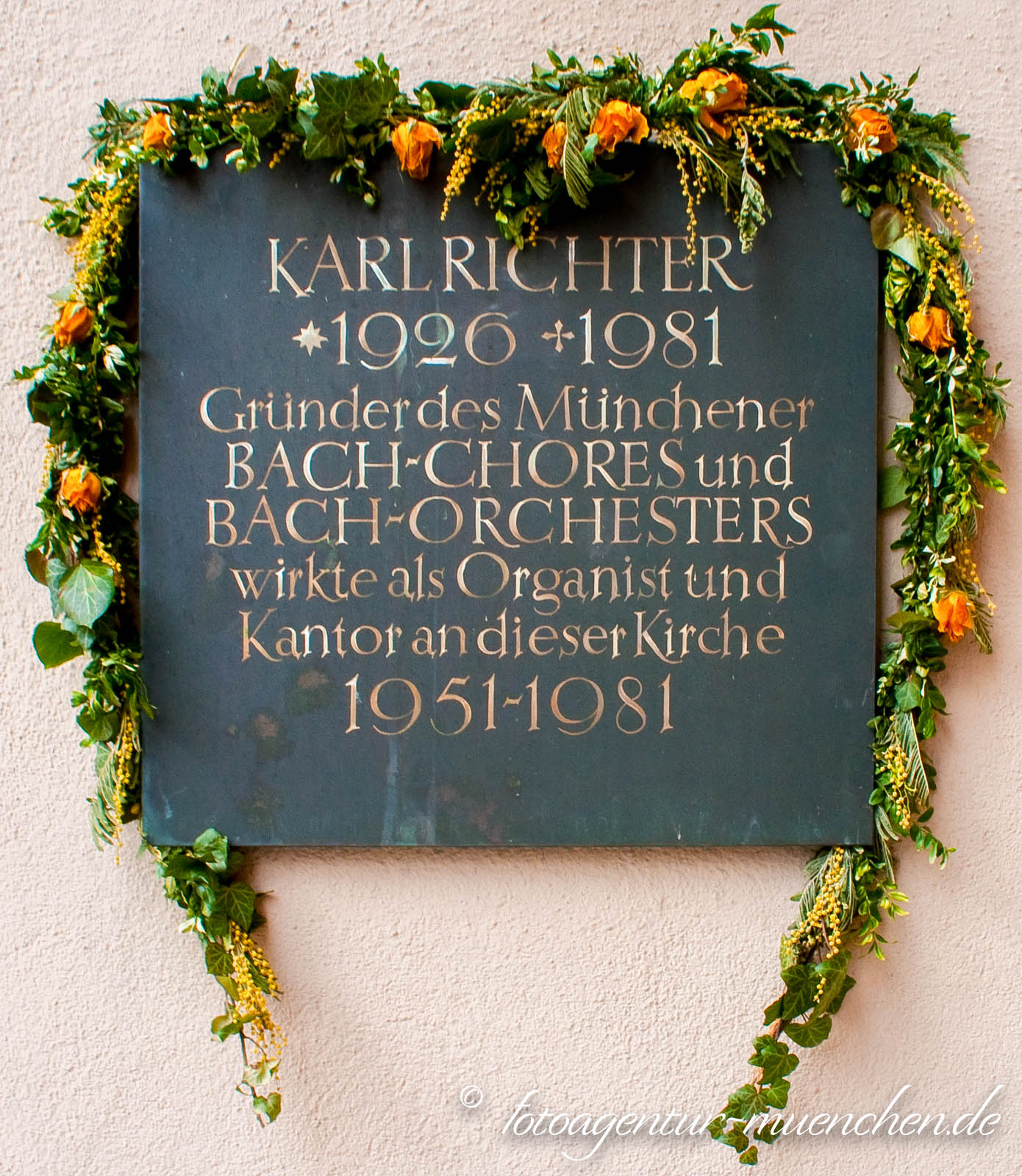 Gedenktafel - Karl Richter