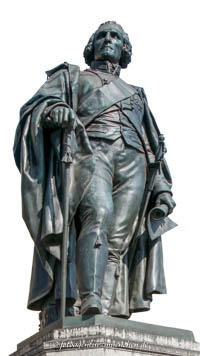 Zumbusch Caspar von - Bronzestandbild von Benjamin Thompson