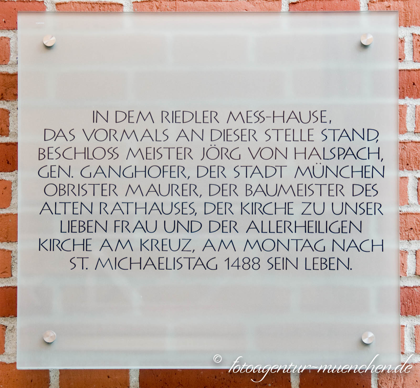 Gedenktafel - Jörg von Halsbach (Ganghofer)