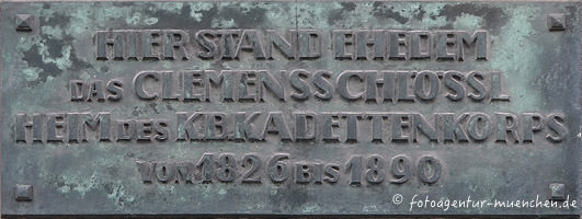 München - Gedenktafel - Clemensschlößl 
