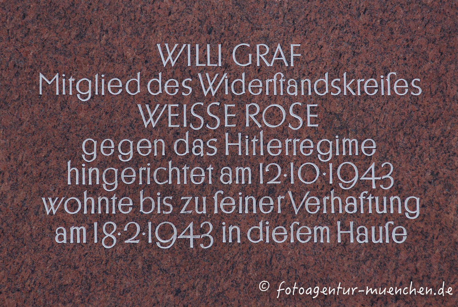Gedenktafel für Graf Willi
