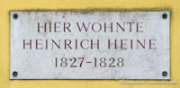  - Gedenktafel - Heinrich Heine