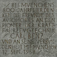 Gerhard Willhalm - Carl-Benz-Stele - Inschriften