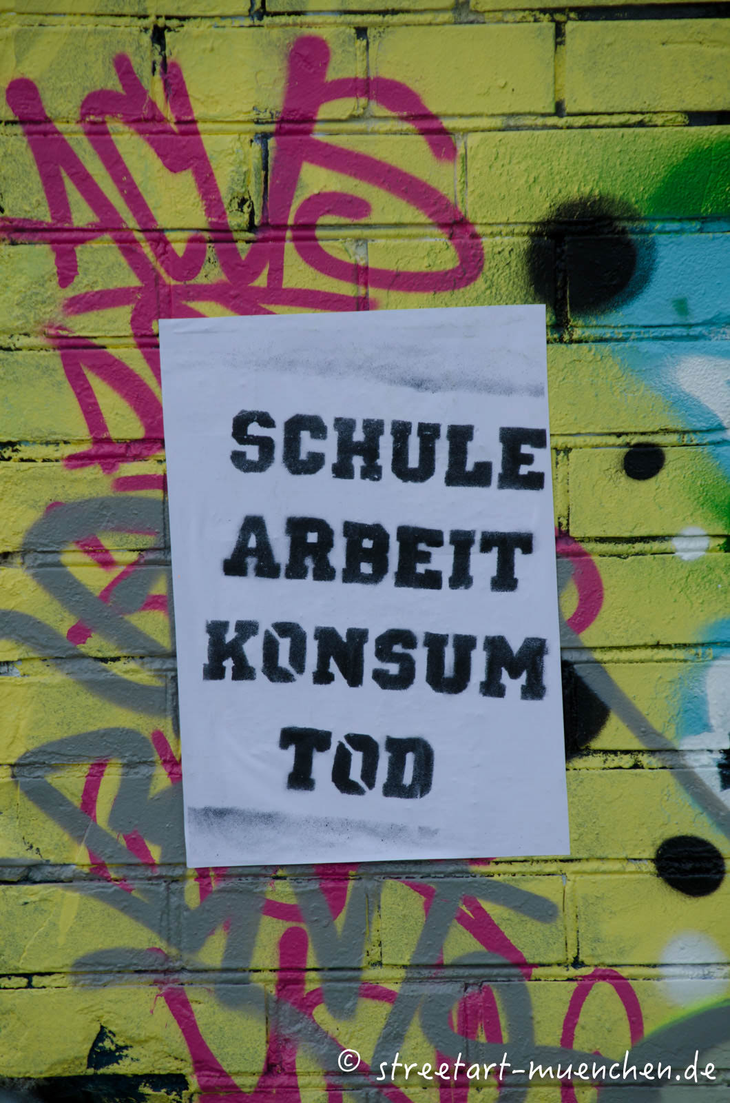 Schule Arbeit Konsum Tod