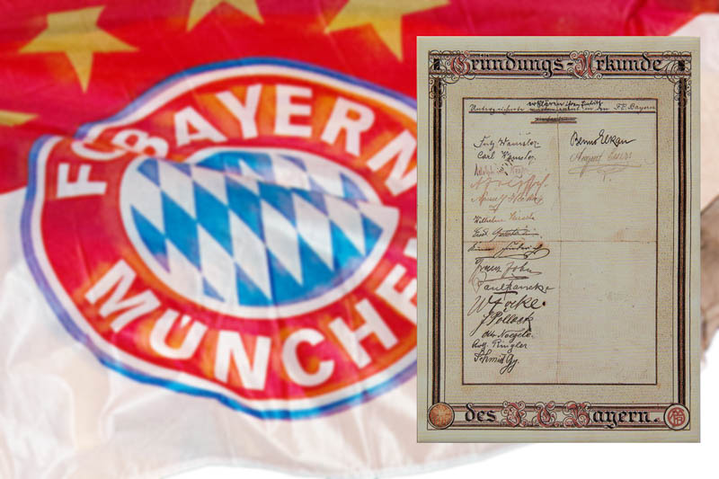 FC Bayern - Gründungsurkunde