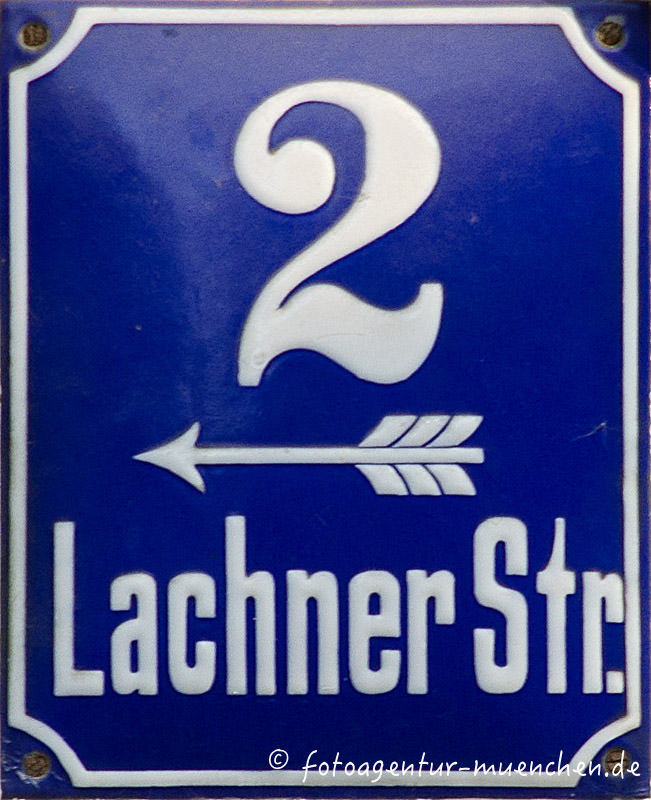 Hausnummer - Lachnerstraße