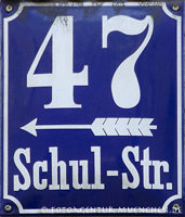  - Hausnummer - Schulstraße